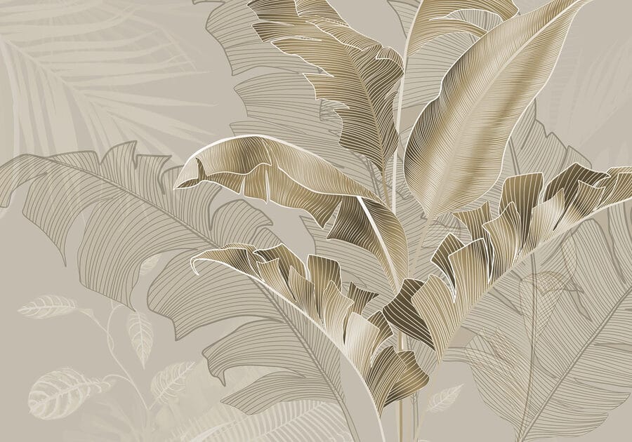 Papel de parede Ilustração botânica elegante com pormenores finos - Image 7