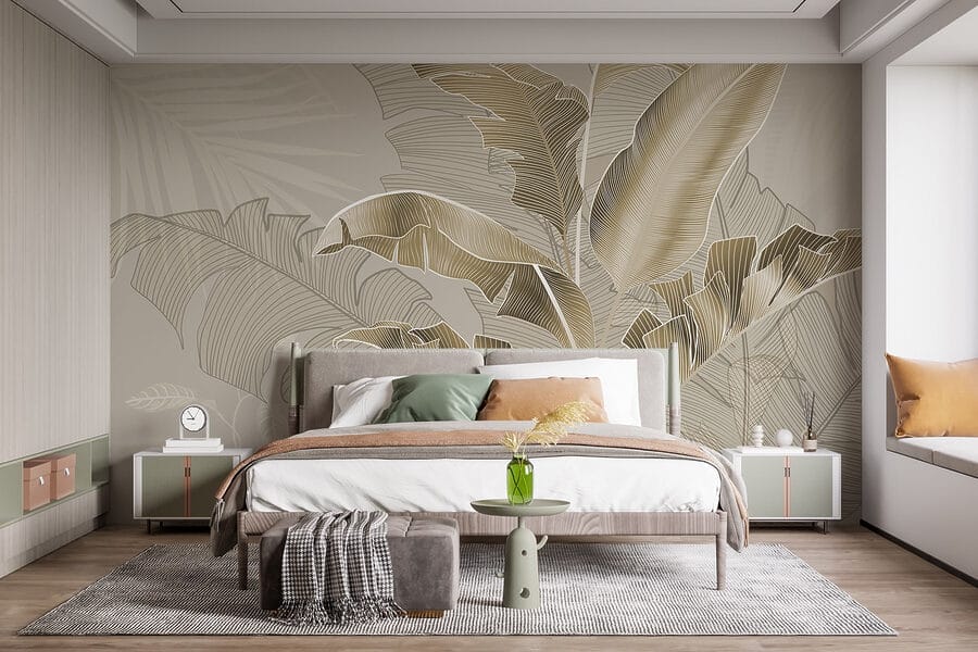 Papel de parede Ilustração botânica elegante com pormenores finos - Image 3