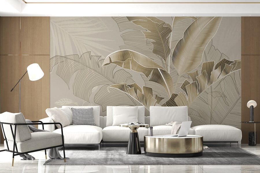 Papel de parede Ilustração botânica elegante com pormenores finos - Image 5