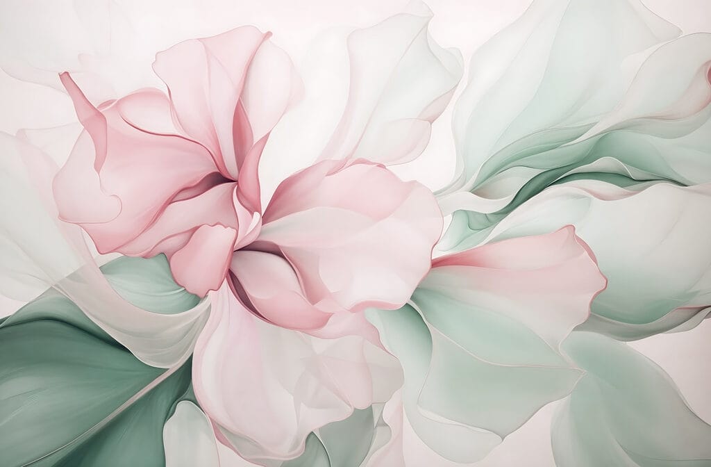 Delicada abstração floral em tons pastel Delicada abstração floral em tons pastel