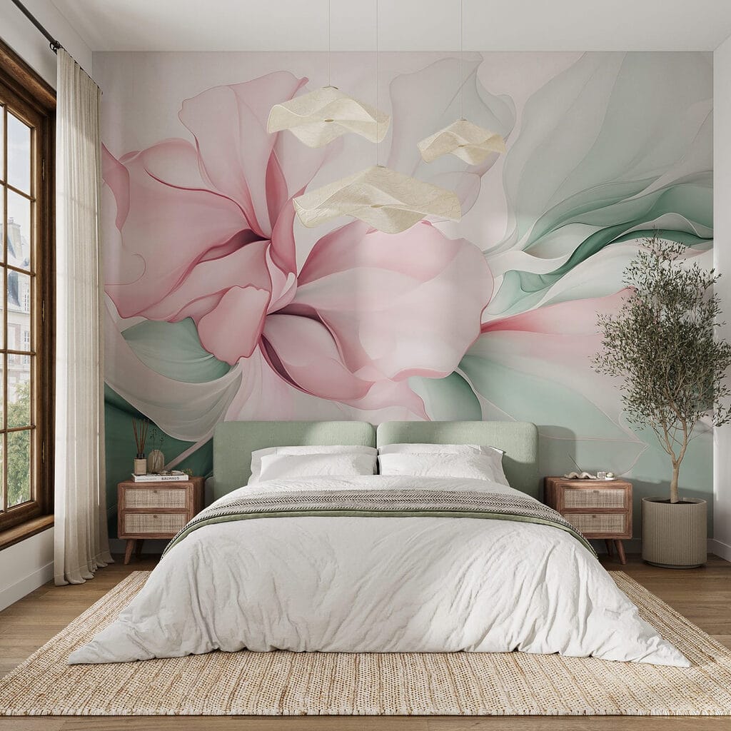 Delicate pastel floral abstraction Delicate pastel floral abstraction