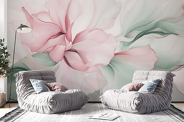 Delicada abstração floral em tons pastel Delicada abstração floral em tons pastel