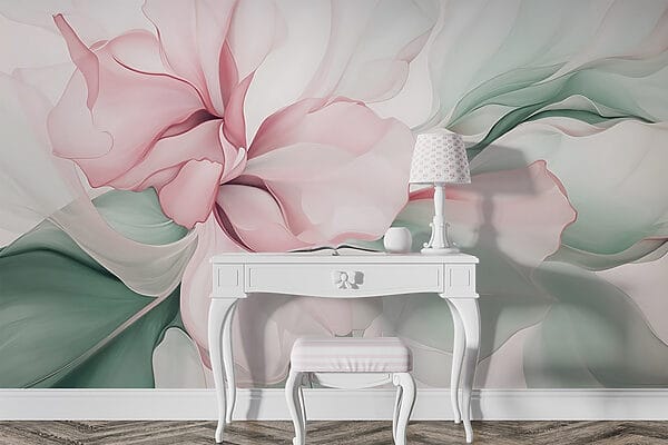 Delicada abstração floral em tons pastel Delicada abstração floral em tons pastel