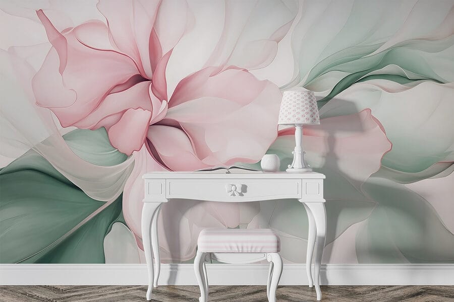 Delicada abstração floral em tons pastel Delicada abstração floral em tons pastel