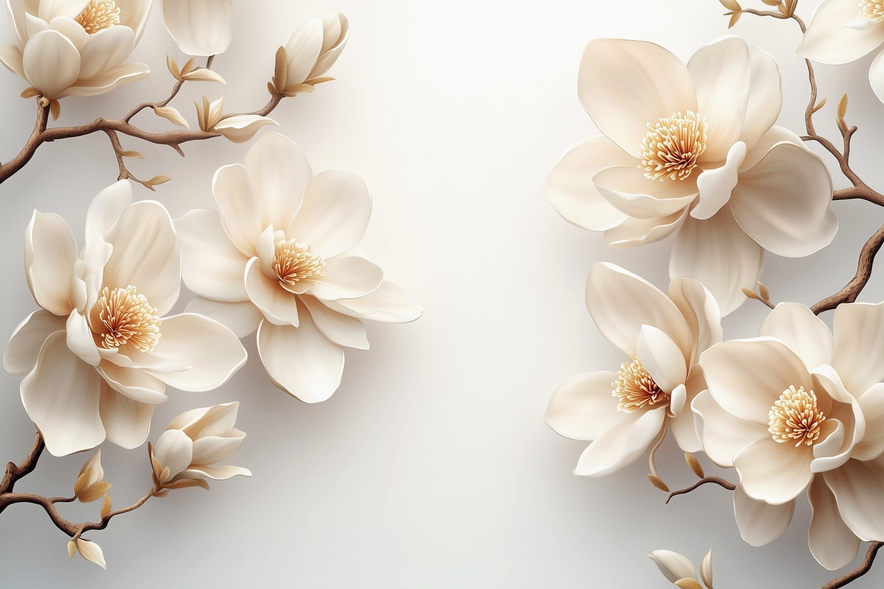 Group of white flowers Group of white flowers