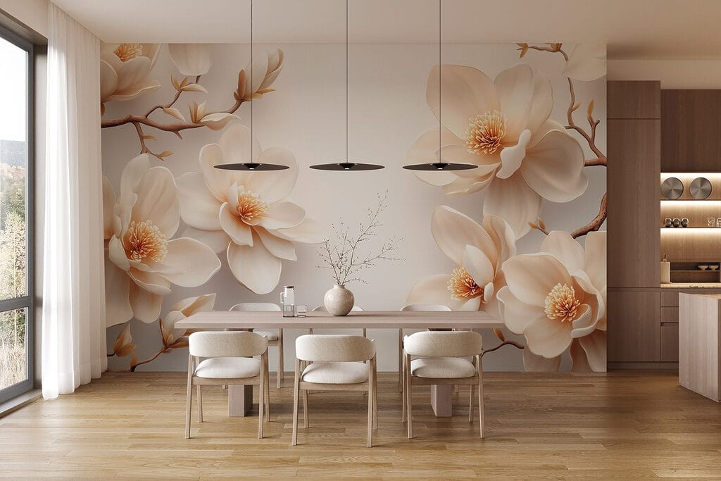 Group of white flowers Group of white flowers