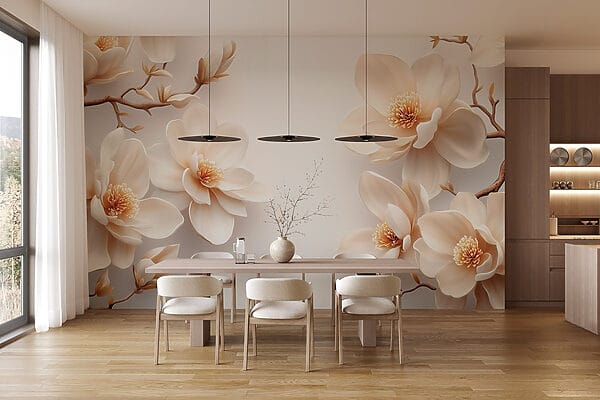 Group of white flowers Group of white flowers