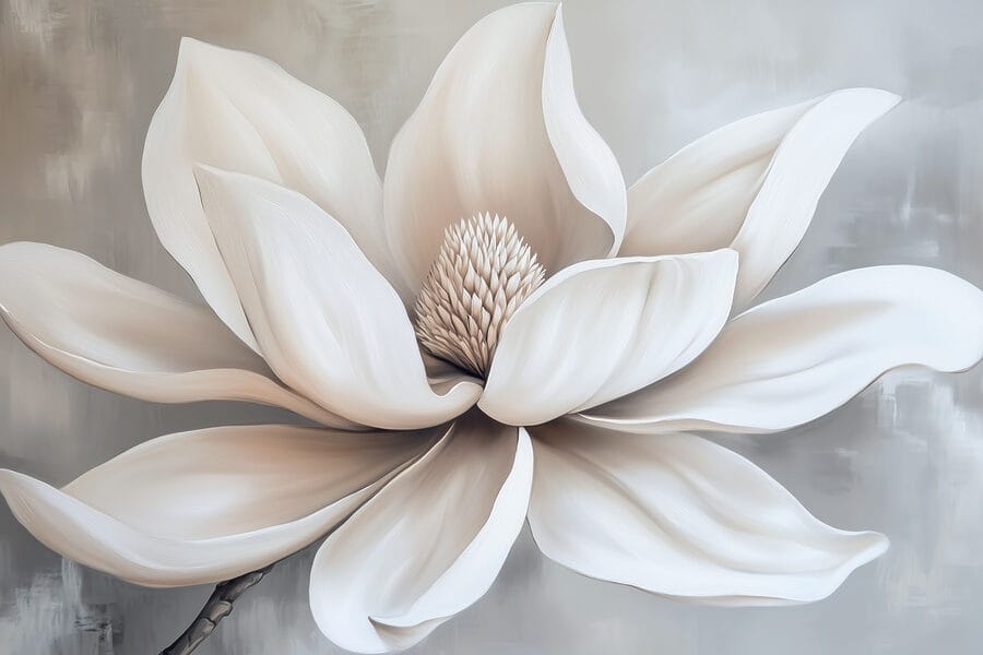 Flor branca com pétalas