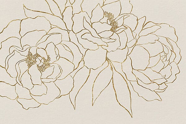 Desenho de flores numa superfície branca Desenho de flores numa superfície branca