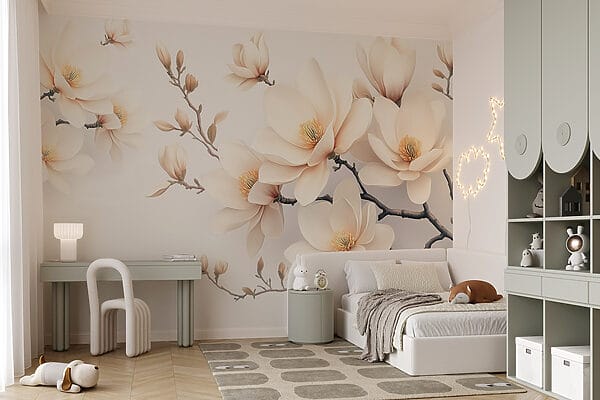 Flores delicadas em tons brancos suaves Flores delicadas em tons brancos suaves