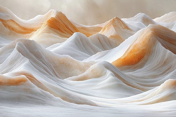 Montanhas cobertas de neve com um céu nublado Montanhas cobertas de neve com um céu nublado