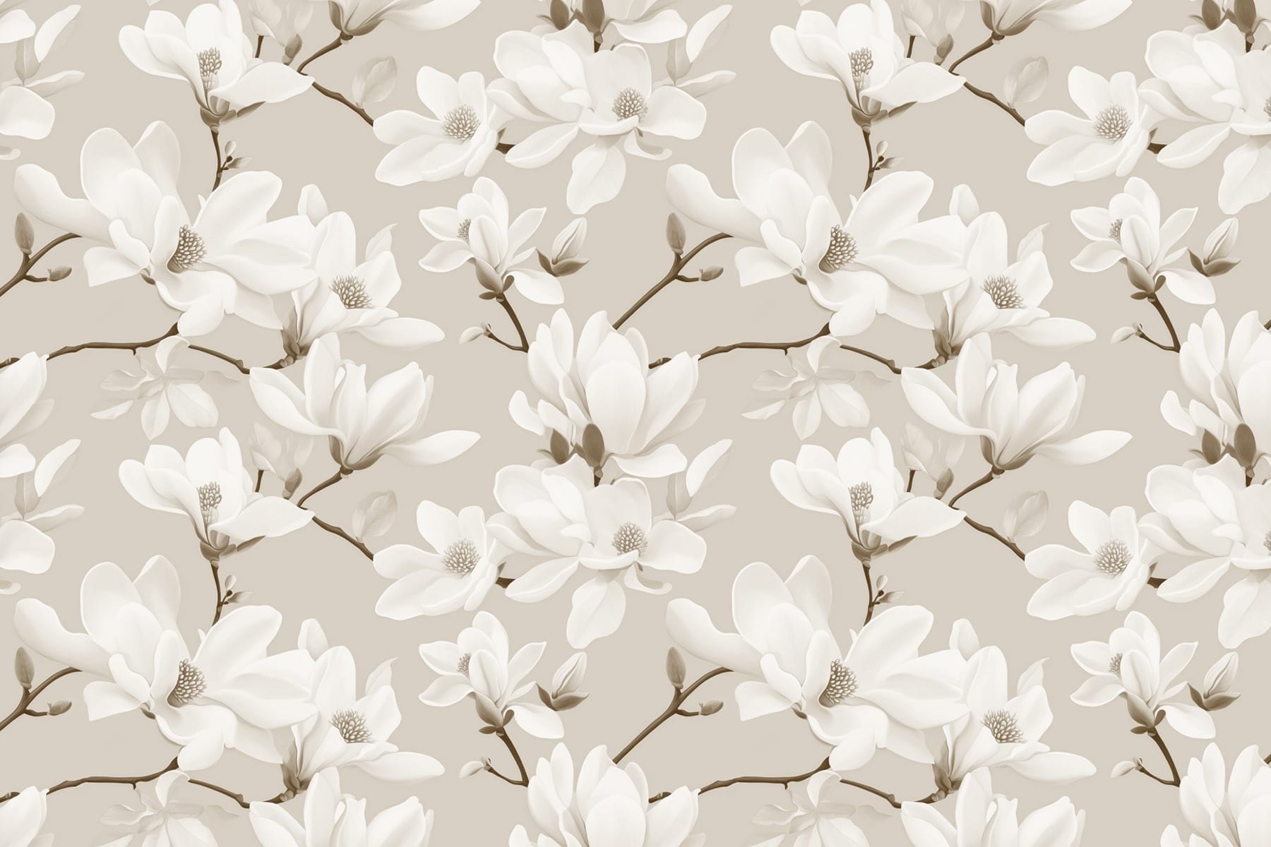 Pattern of white flowers