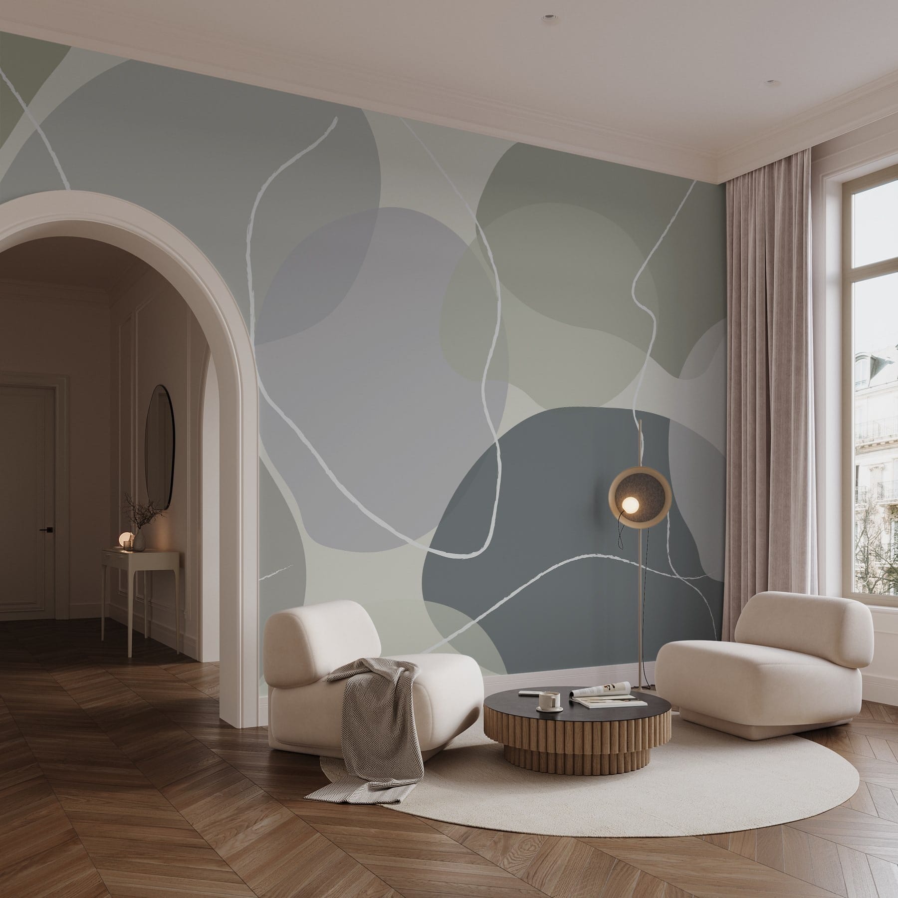 Abstract shapes in soft colors Abstract shapes in soft colors