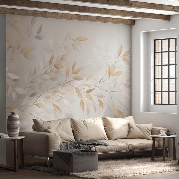 Folhas delicadas em tons suaves. Folhas delicadas em tons suaves.