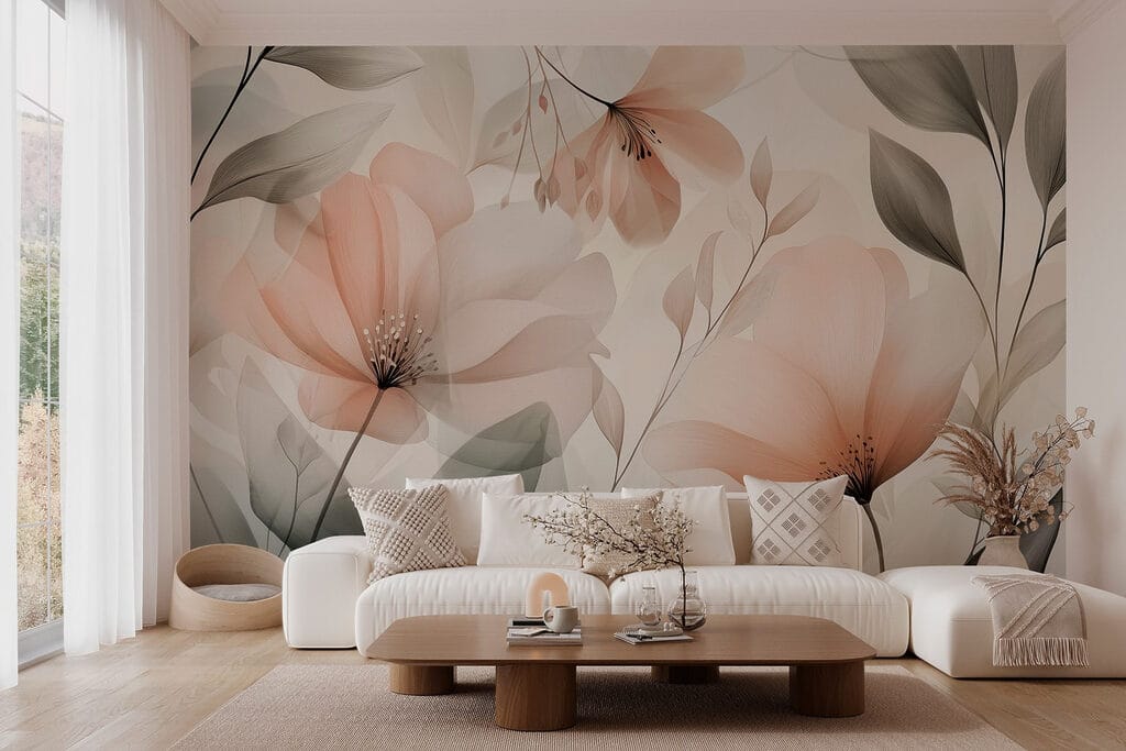 Delicate petals in soft hues