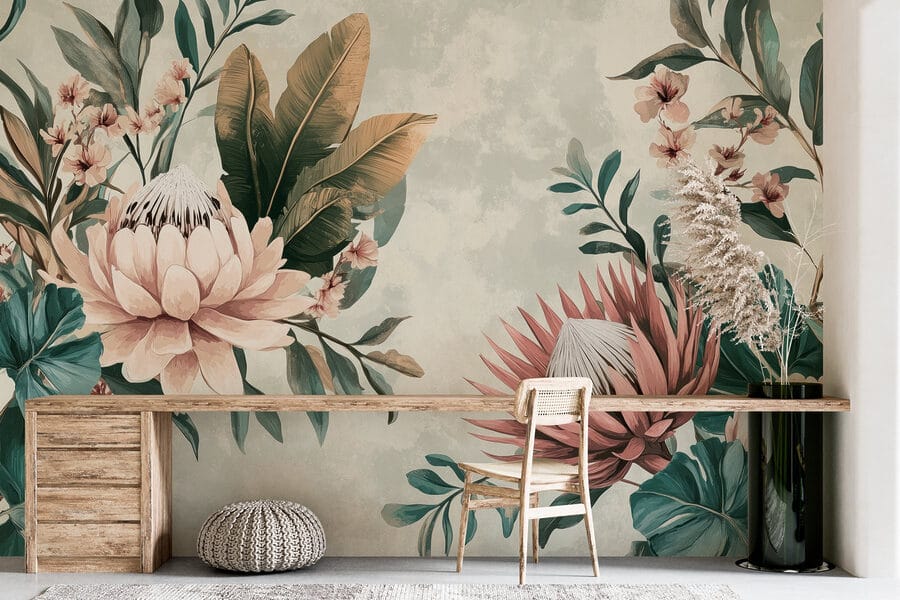 Papel de parede Arranjo floral elegante com cores suaves. - Image 6