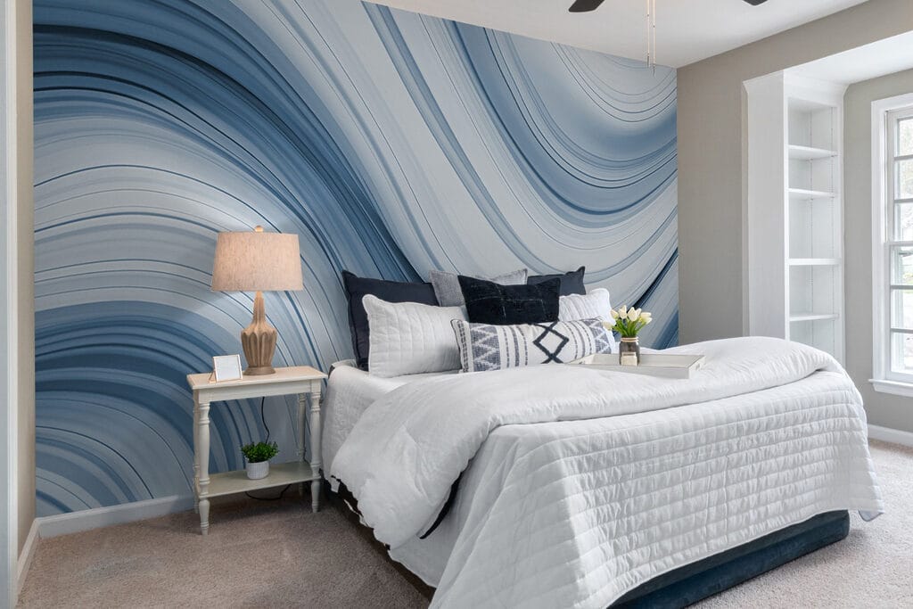 White and grey wavy lines White and grey wavy lines