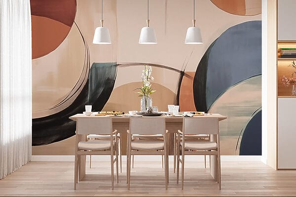 Pintura de círculos e linhas Pintura de círculos e linhas