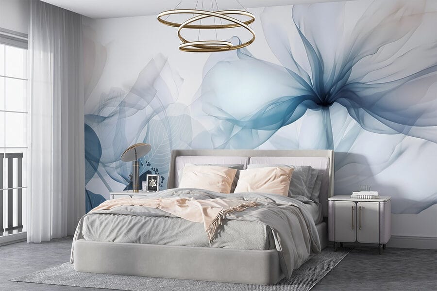 Delicadas tonalidades florais em tons suaves