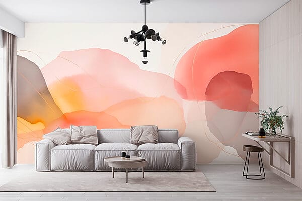 Tons suaves misturam-se num design fluido Tons suaves misturam-se num design fluido