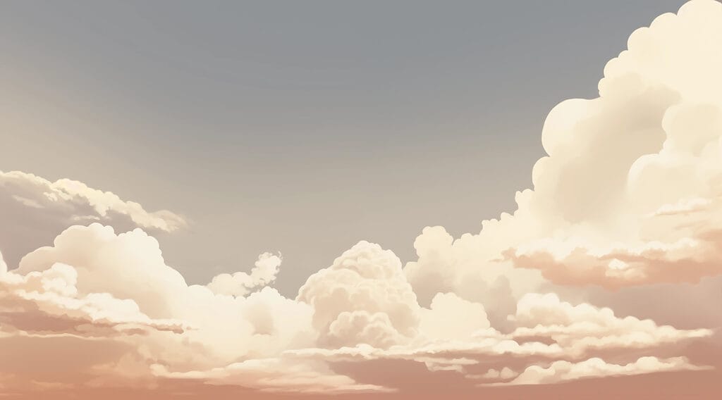 Céu nublado com um sol Céu nublado com um sol
