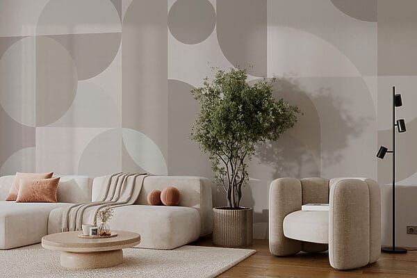 Padrão geométrico cinzento e branco Padrão geométrico cinzento e branco