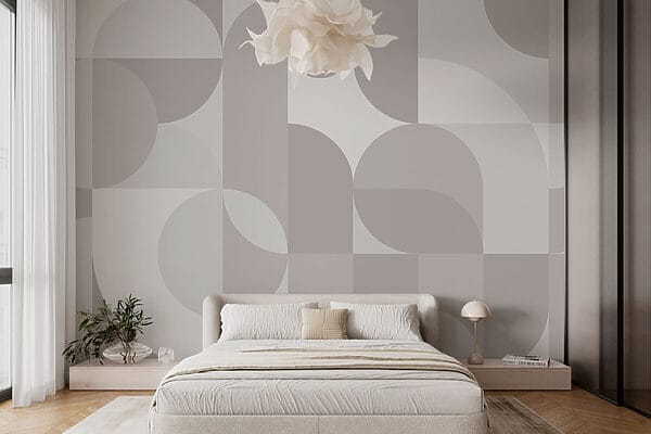 Padrão geométrico cinzento e branco Padrão geométrico cinzento e branco