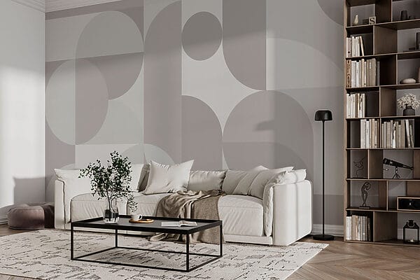 Padrão geométrico cinzento e branco Padrão geométrico cinzento e branco