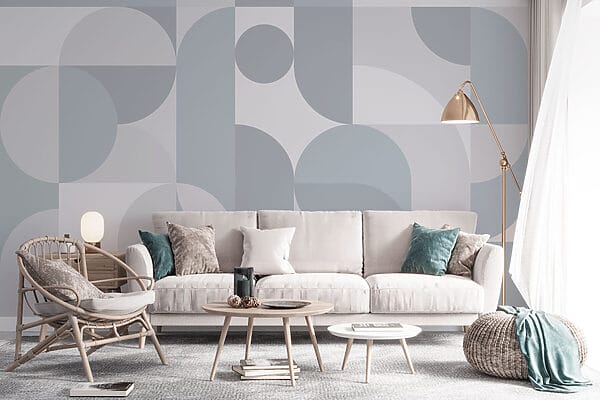 Padrão geométrico cinzento e branco Padrão geométrico cinzento e branco