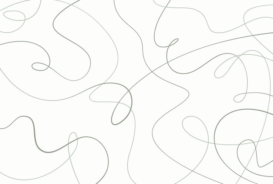 Linhas verdes sobre um fundo branco