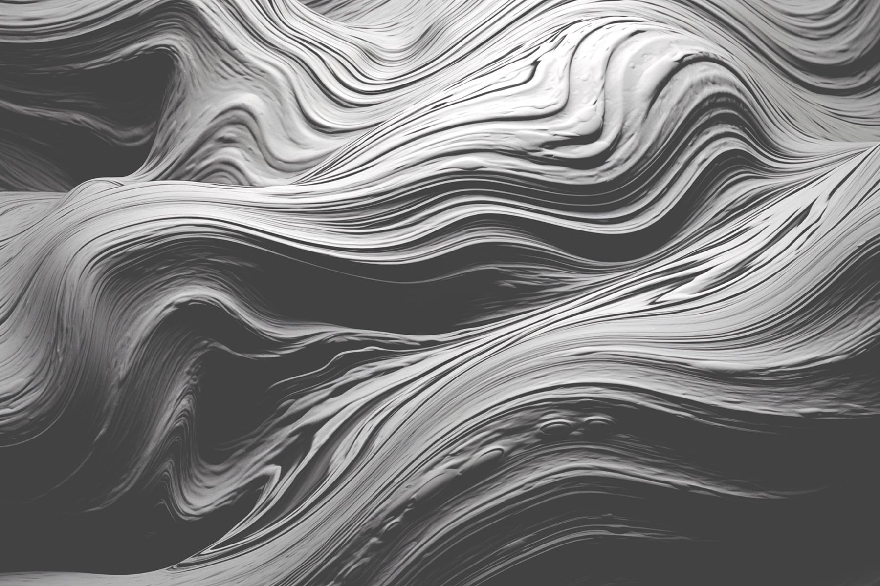 Flowing textures in monochrome tones