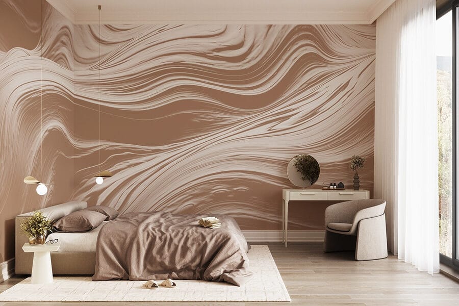 Papel de parede Redemoinhos brancos numa superfície - Image 2