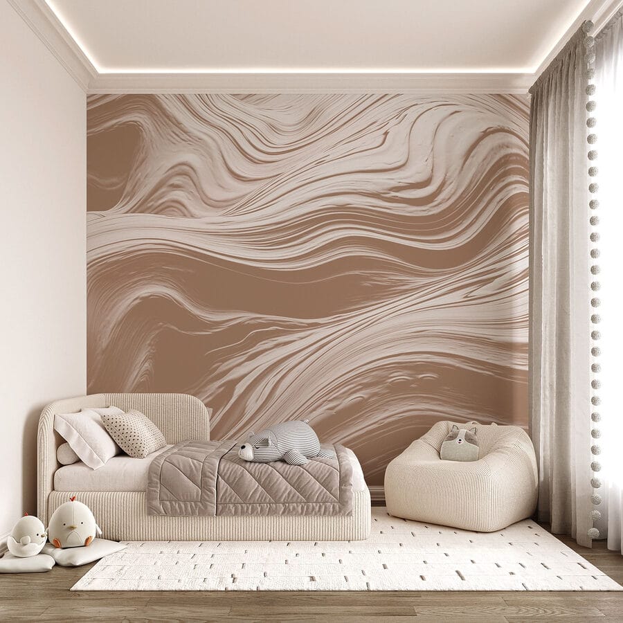 Papel de parede Redemoinhos brancos numa superfície - Image 4