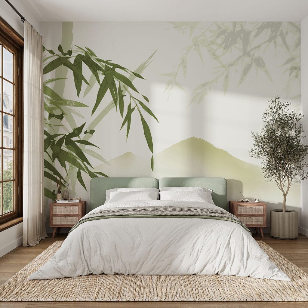 Gentle breeze through bamboo leaves Gentle breeze through bamboo leaves