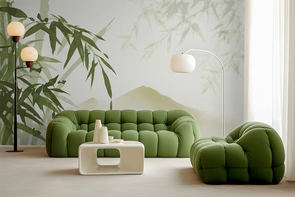 Gentle breeze through bamboo leaves Gentle breeze through bamboo leaves