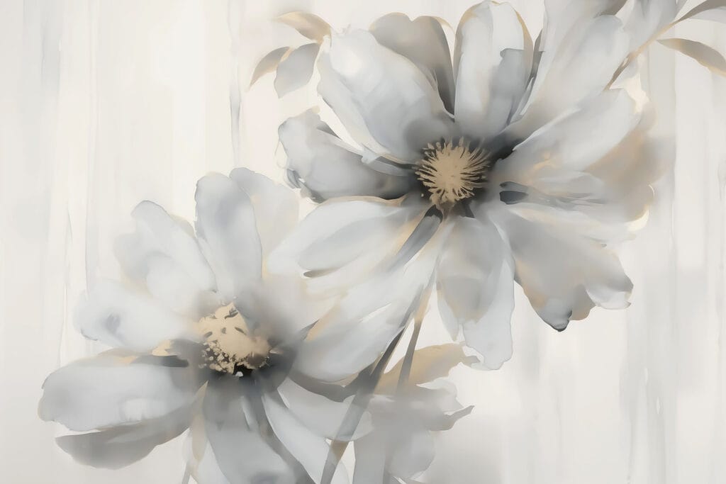 Flores delicadas em tons suaves Flores delicadas em tons suaves