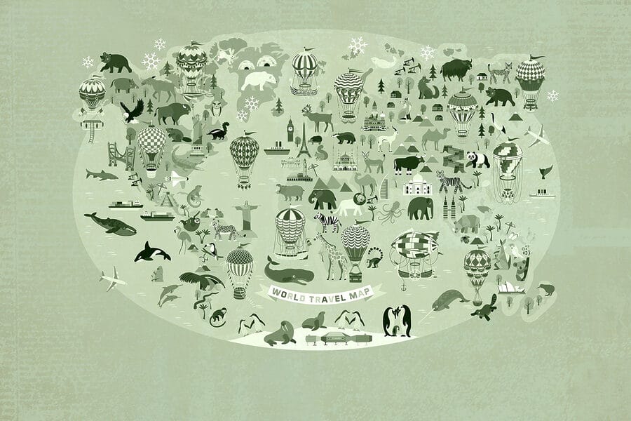 Papel de parede Mapa do mundo - Image 5