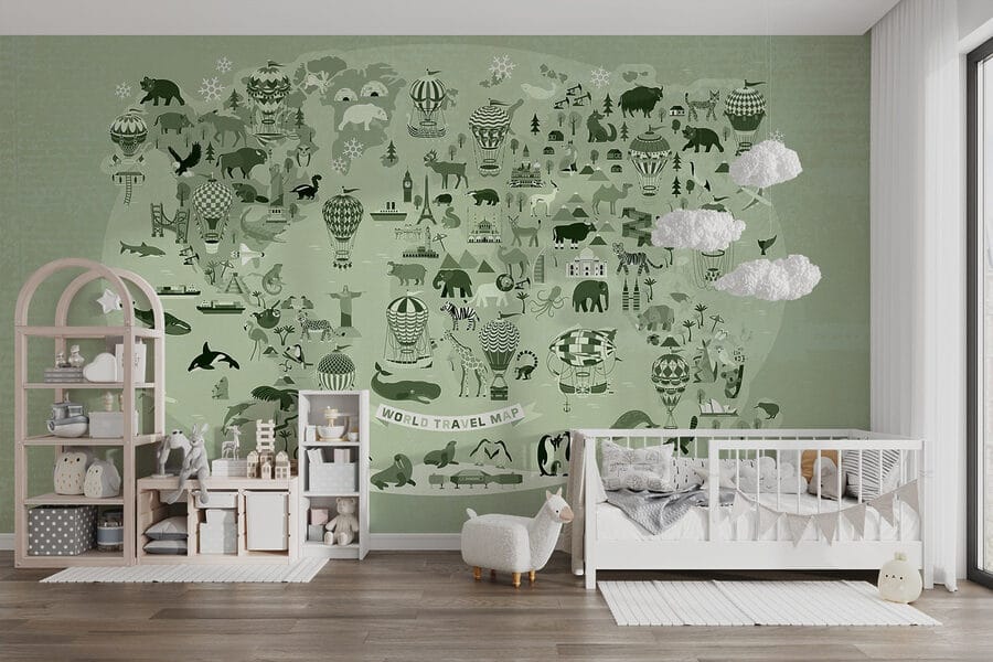 Papel de parede Mapa do mundo - Image 3