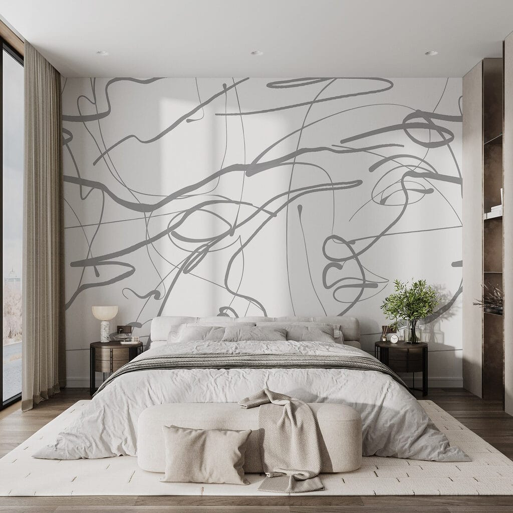 White background with gray lines White background with gray lines