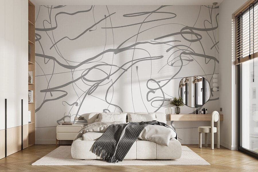 Fundo branco com linhas cinzentas