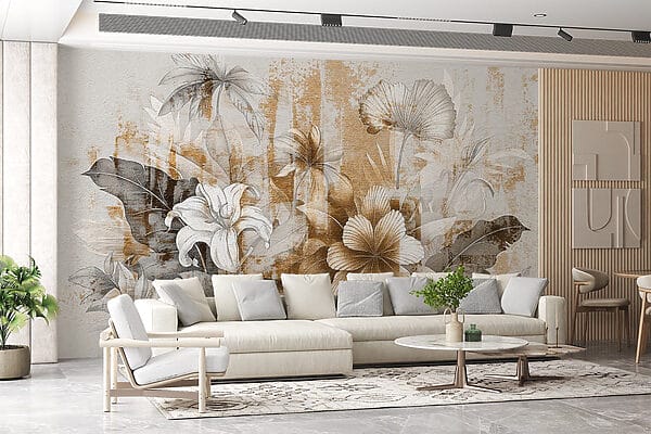 Design floral elegante com tons suaves Design floral elegante com tons suaves