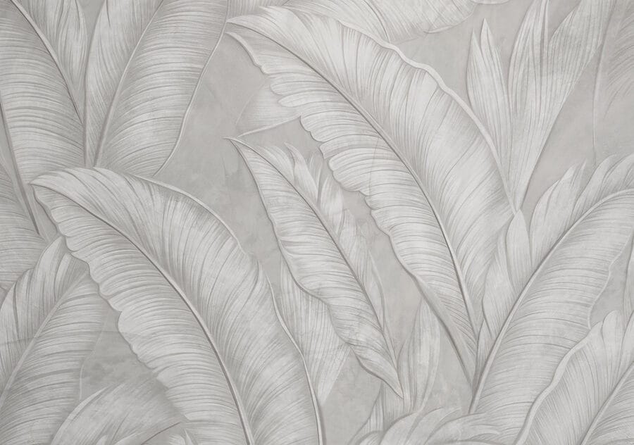 Papel de parede branco com penas