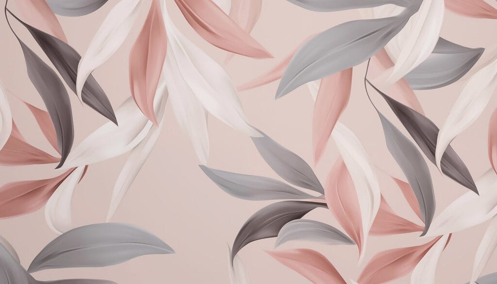 Folhas delicadas em cores suaves Folhas delicadas em cores suaves
