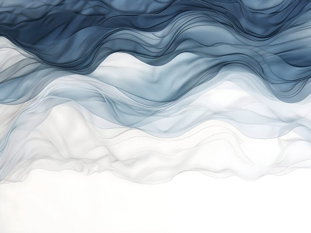 Tecido ondulado azul e branco Tecido ondulado azul e branco