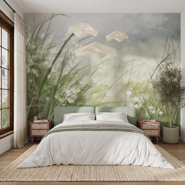 Pintura de um campo de relva Pintura de um campo de relva