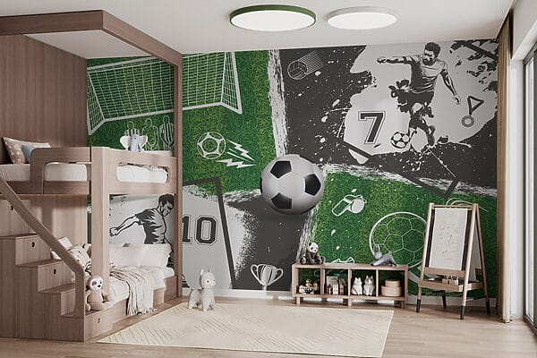 Ação de futebol no campo Ação de futebol no campo