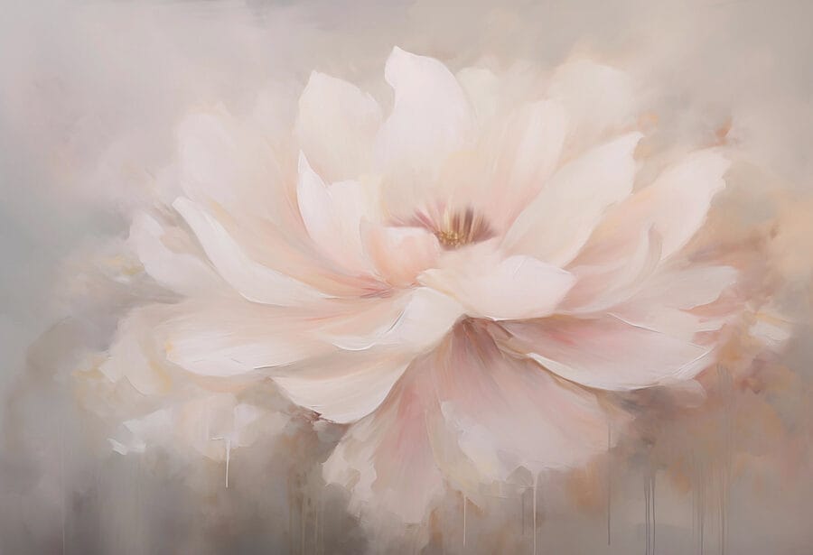 Pintura de uma flor