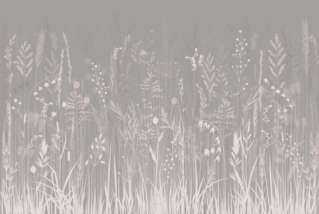 Campo de relva com flores Campo de relva com flores