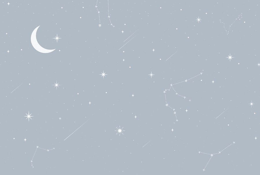 Lua e estrelas no céu Lua e estrelas no céu