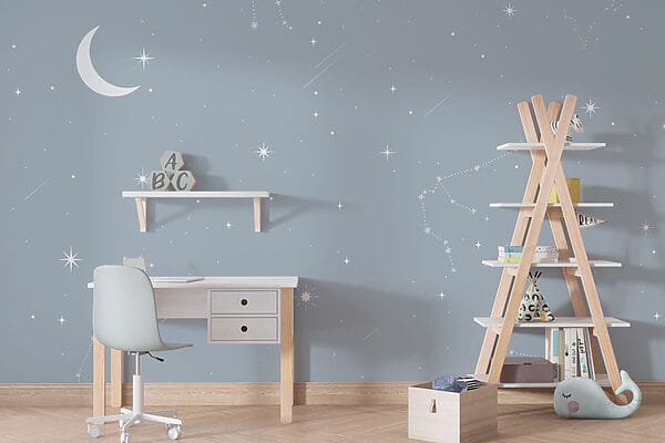 Lua e estrelas no céu Lua e estrelas no céu